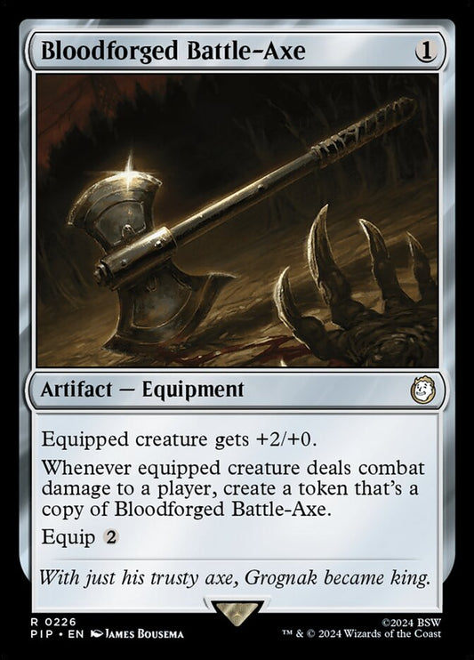 Bloodforged Battle-Axe front