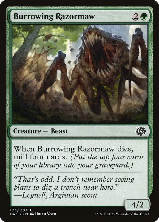 Burrowing Razormaw front