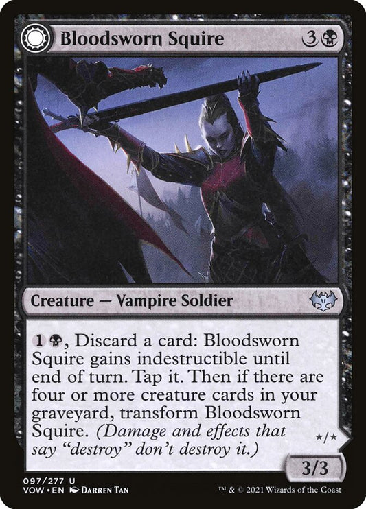 Bloodsworn Squire // Bloodsworn Knight front