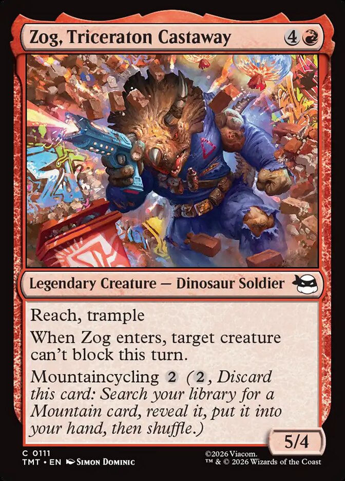 Zog, Triceraton Castaway front