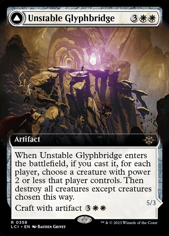Unstable Glyphbridge // Sandswirl Wanderglyph front