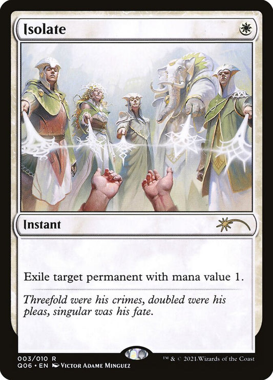 Isolate front