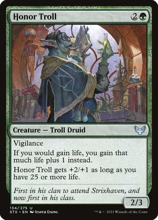 Honor Troll front