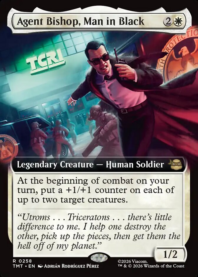 Agent Bishop, Man in Black front