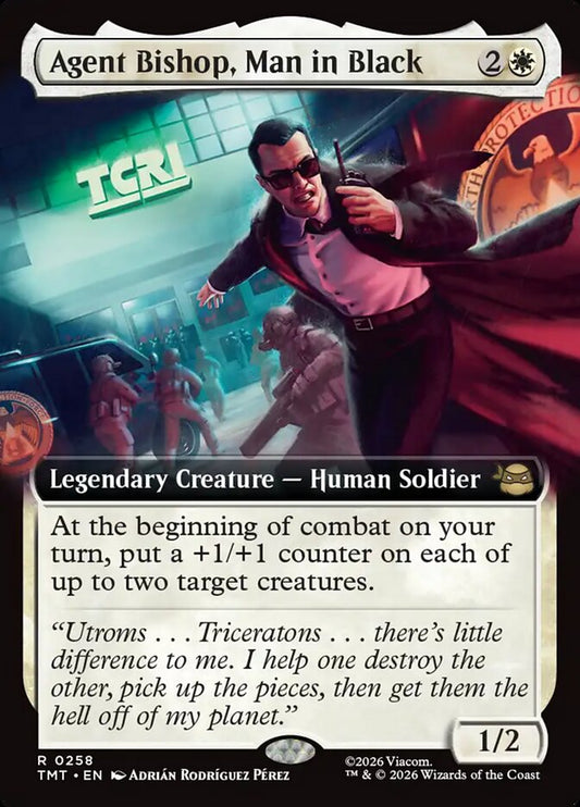 Agent Bishop, Man in Black front