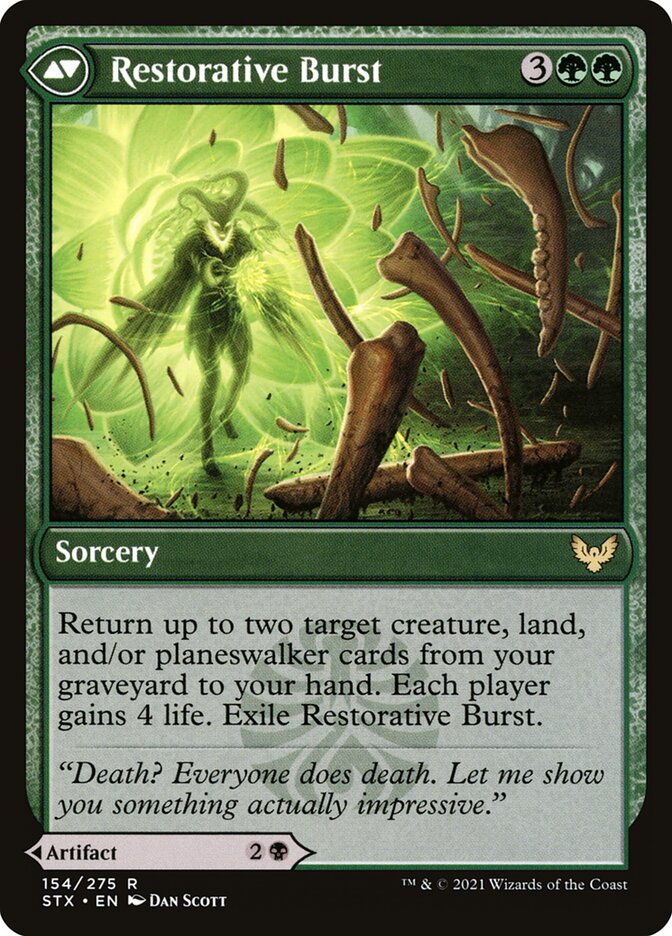 Pestilent Cauldron // Restorative Burst back