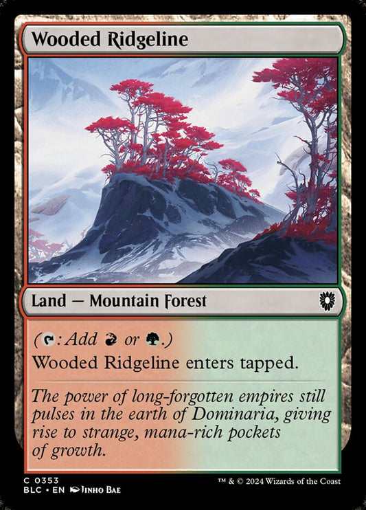 Wooded Ridgeline front