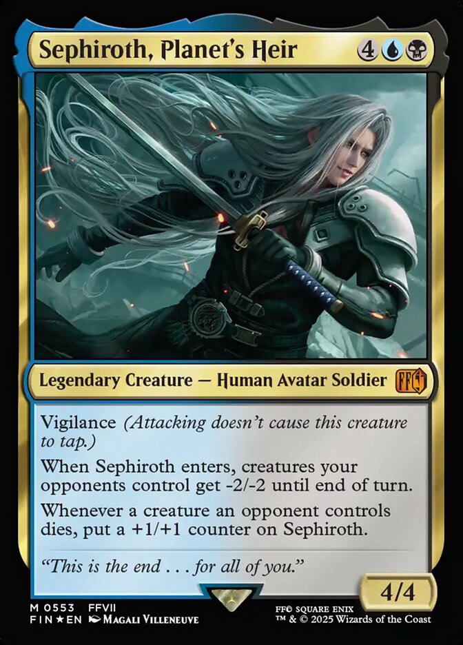 Sephiroth, Planet's Heir front