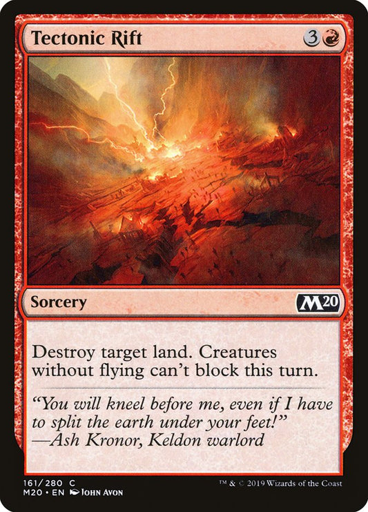 Tectonic Rift front