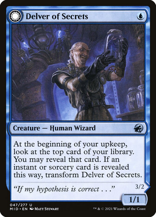 Delver of Secrets // Insectile Aberration front