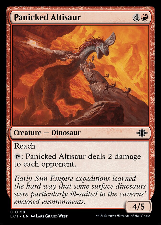 Panicked Altisaur front
