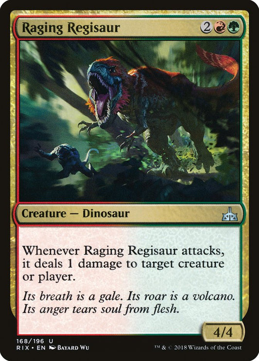 Raging Regisaur front