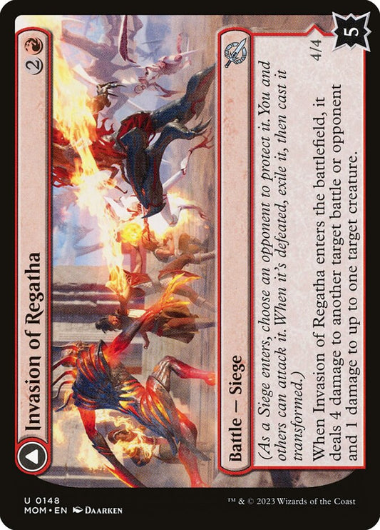 Invasion of Regatha // Disciples of the Inferno front