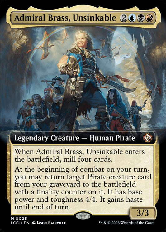 Admiral Brass, Unsinkable front