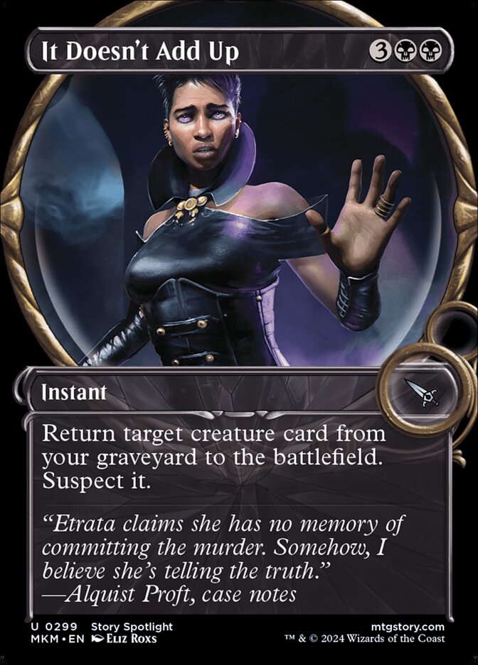 It Doesn't Add Up front