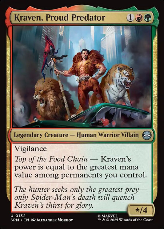 Kraven, Proud Predator front