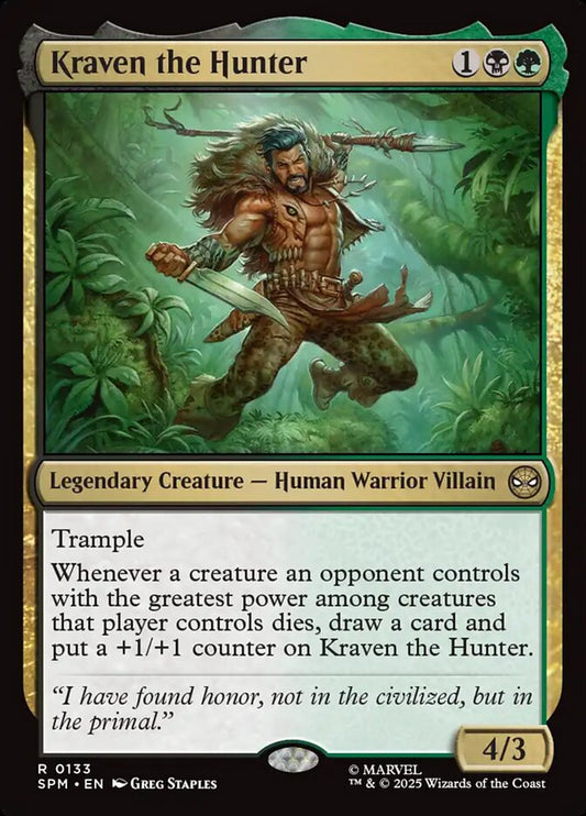 Kraven the Hunter front