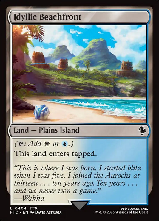 Idyllic Beachfront front