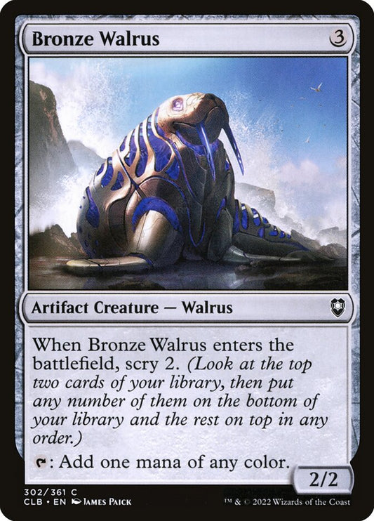 Bronze Walrus front