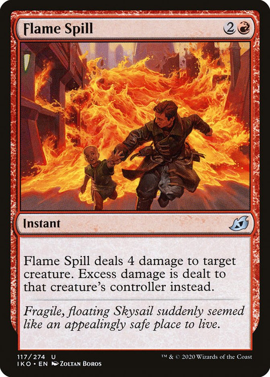 Flame Spill front