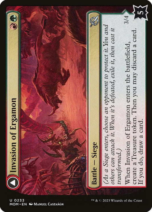 Invasion of Ergamon // Truga Cliffcharger front