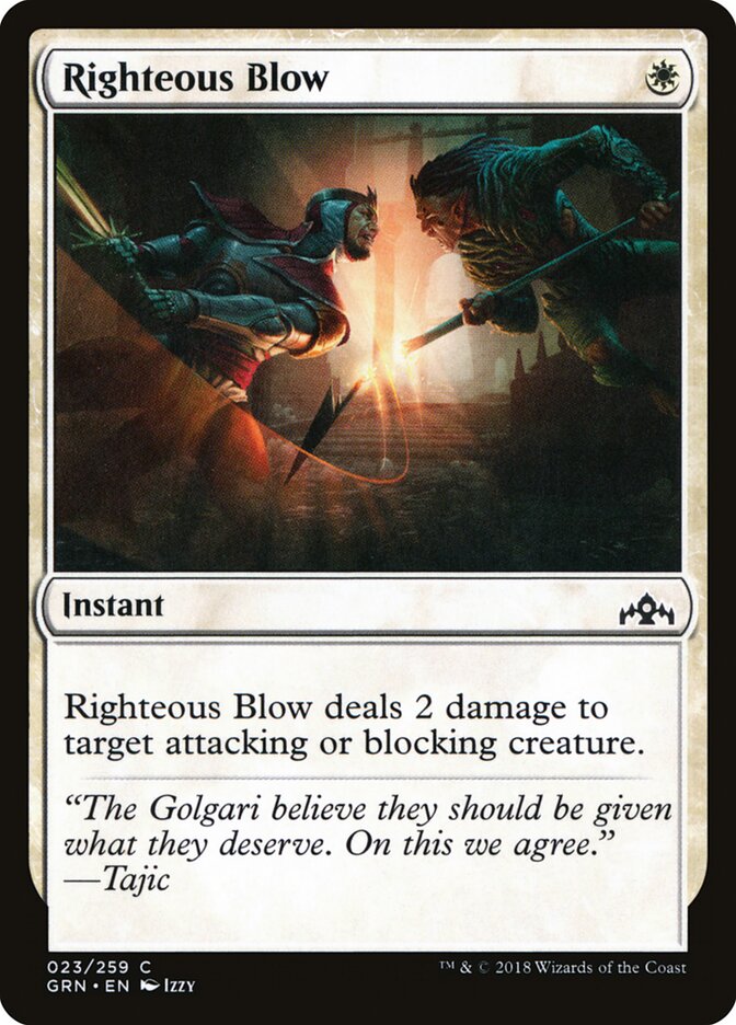 Righteous Blow front