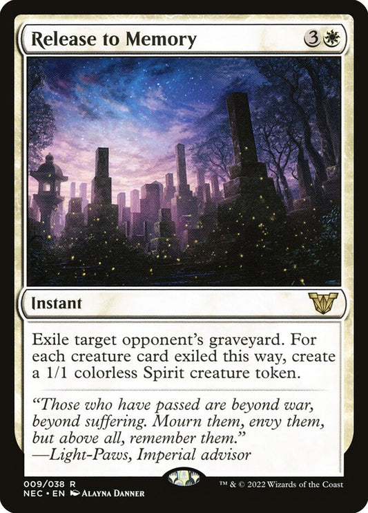 Release to Memory front