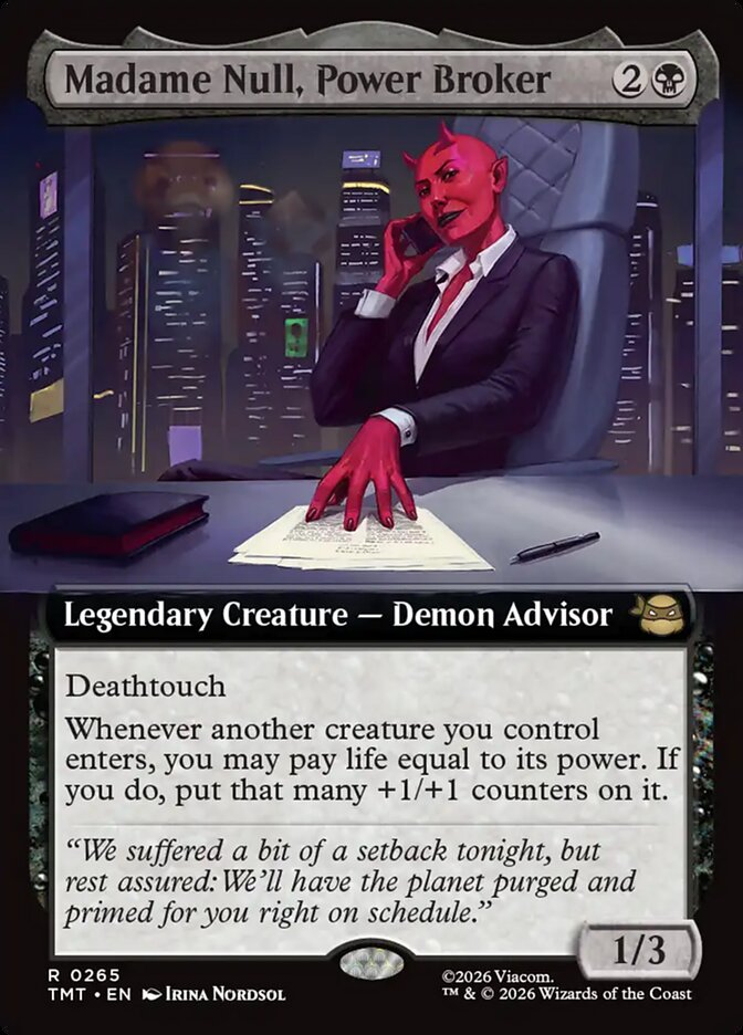Madame Null, Power Broker front