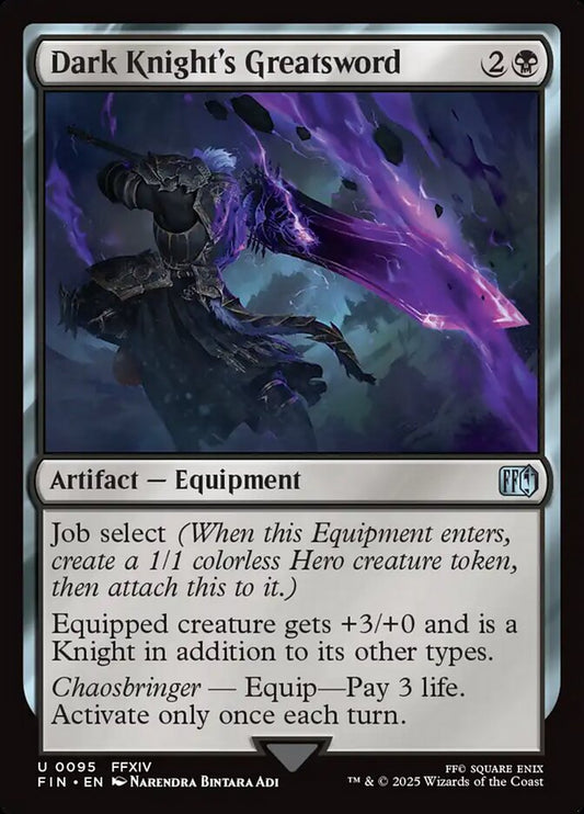 Dark Knight's Greatsword front