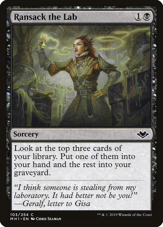 Ransack the Lab front