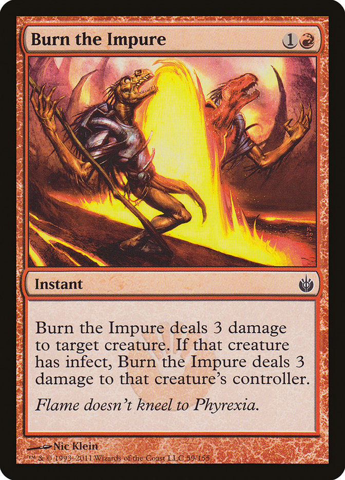 Burn the Impure front