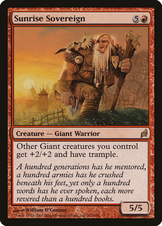 Sunrise Sovereign front