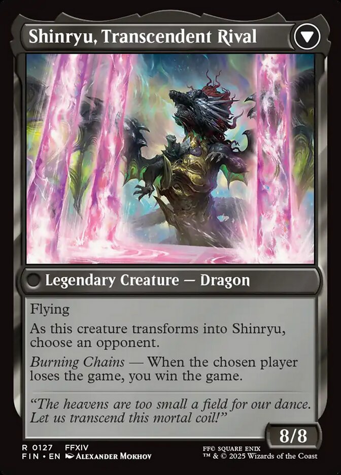 Zenos yae Galvus // Shinryu, Transcendent Rival back
