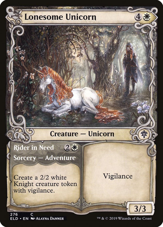 Lonesome Unicorn // Rider in Need back