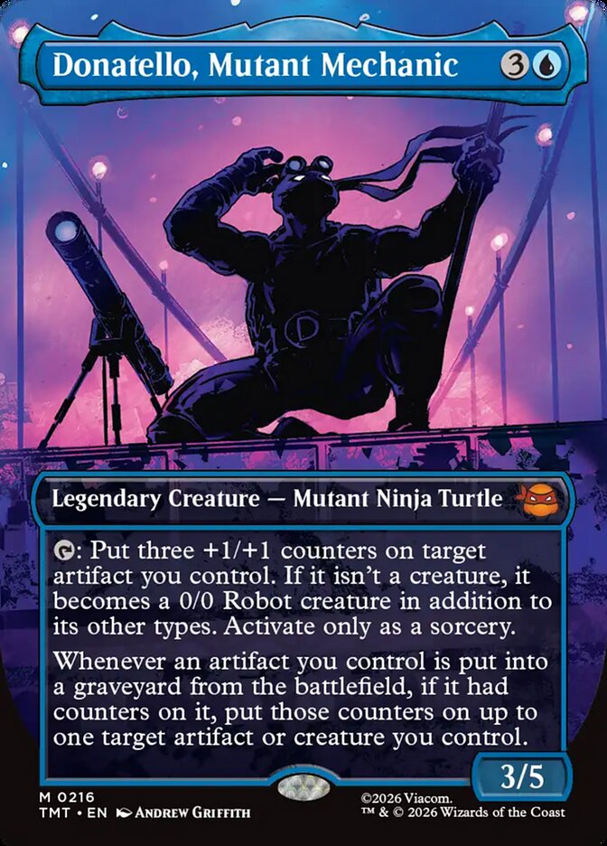Donatello, Mutant Mechanic front