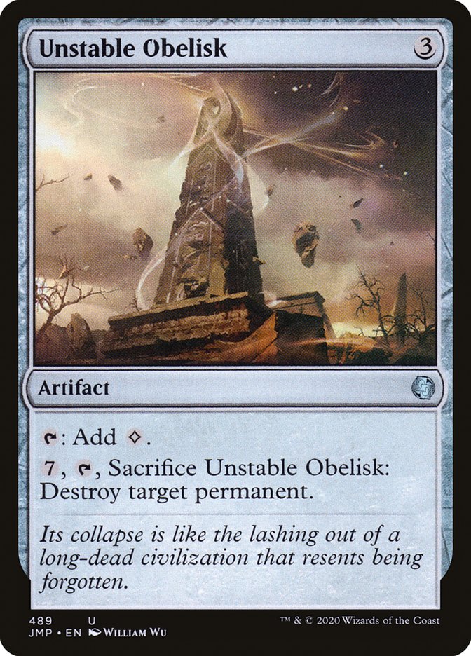 Unstable Obelisk front