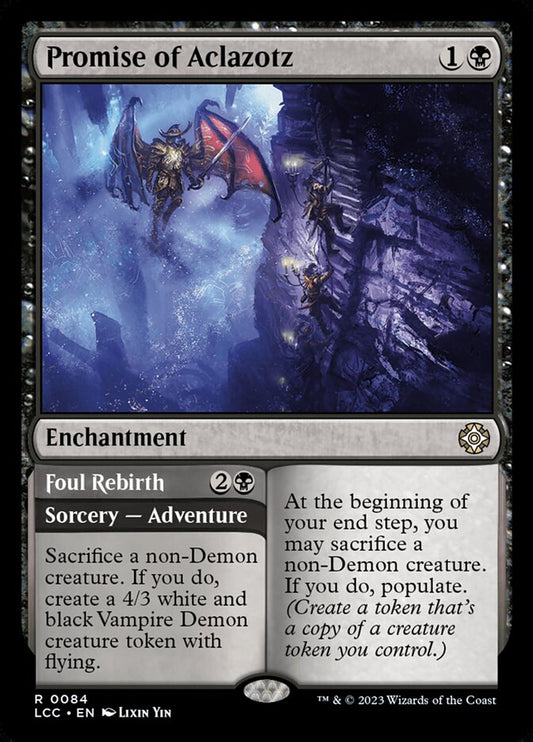 Promise of Aclazotz // Foul Rebirth back