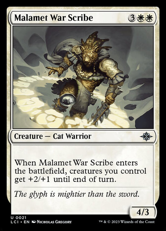 Malamet War Scribe front