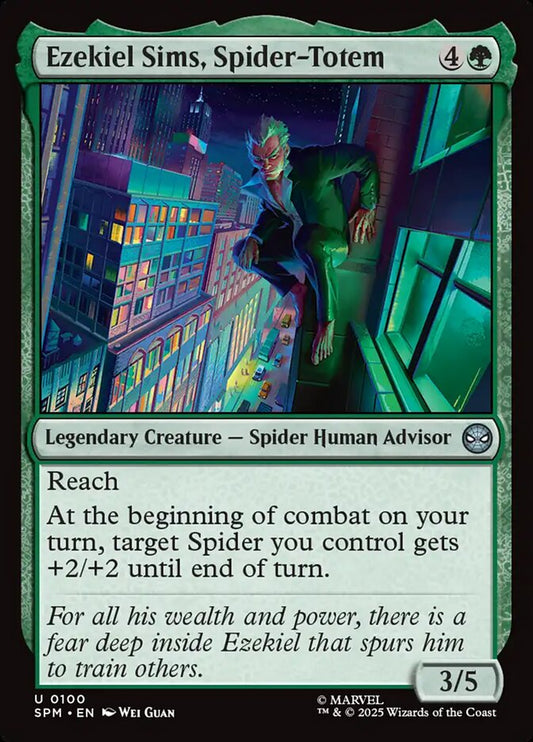 Ezekiel Sims, Spider-Totem front