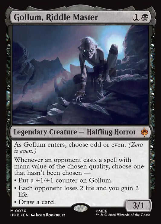 Gollum, Riddle Master front