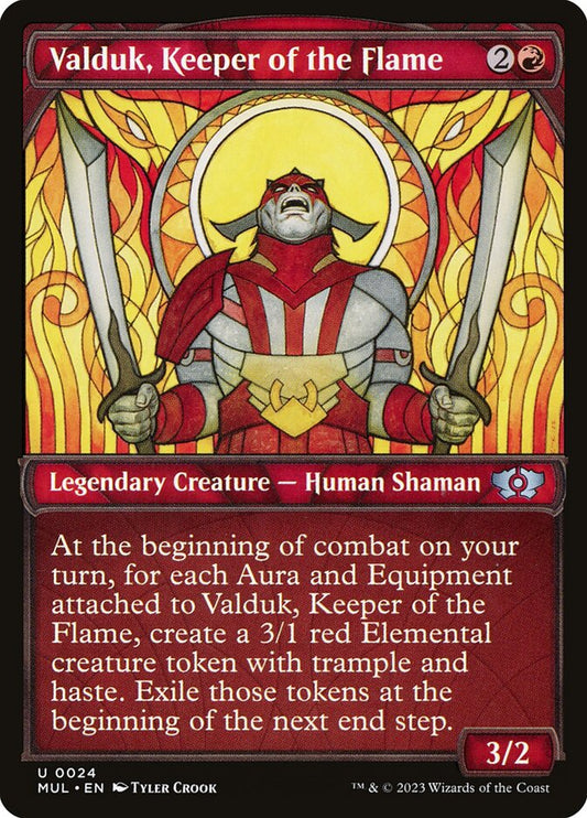 Valduk, Keeper of the Flame front