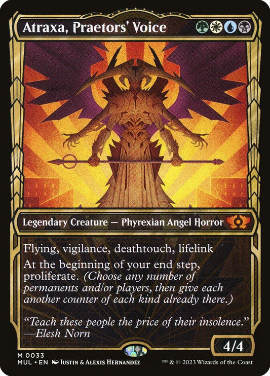 Atraxa, Praetors' Voice front