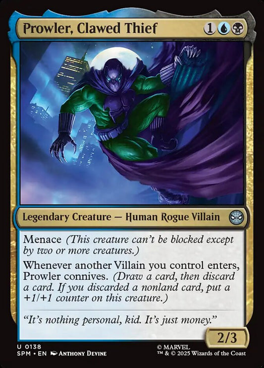 Prowler, Clawed Thief front