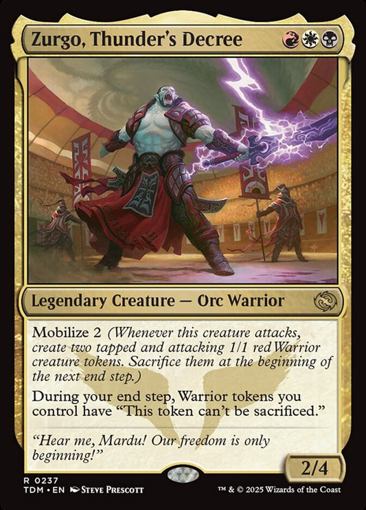 Zurgo, Thunder's Decree front