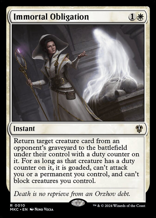 Immortal Obligation front