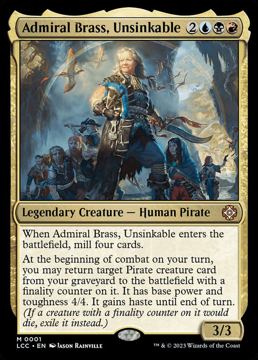 Admiral Brass, Unsinkable front