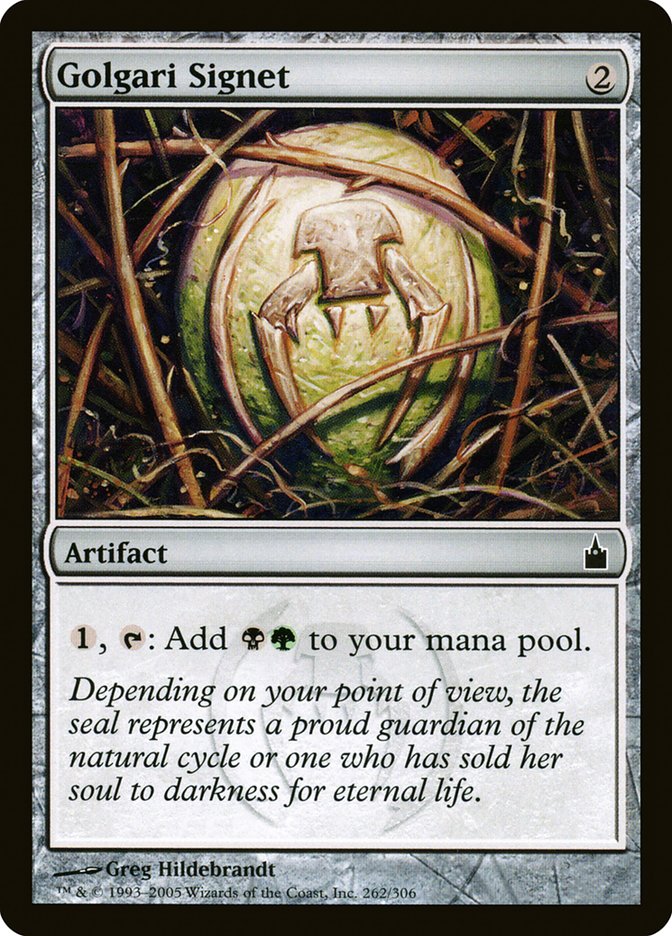 Golgari Signet front