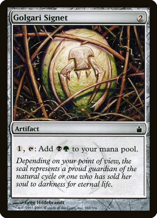 Golgari Signet front
