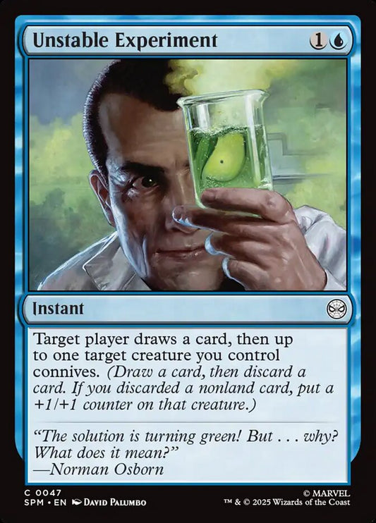 Unstable Experiment front