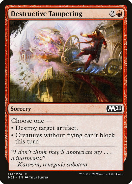 Destructive Tampering front